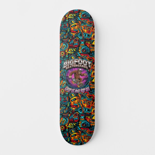 Skateboard Bigfoot Skateboards-Accroche et Déchire (Recto)
