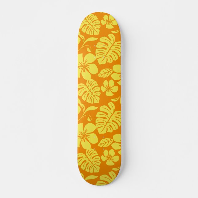 SKATEBOARD BIKINI ROSE (TANGERINE/JAUNE) (Devant)