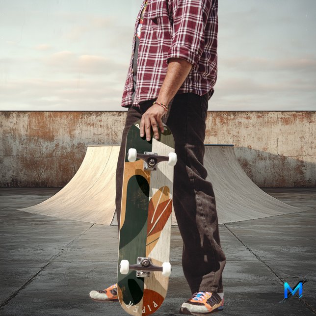 Skateboard biologique Terre - Conception minimalis (Créateur téléchargé)
