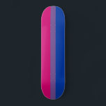 Skateboard Bisexual pride<br><div class="desc">The Bisexual pride flag was designed in order to give the bisexual community own protection to the gay pride flag of the larger LGBT community and increase the visibility of bisexuals, both among society as a whole and within the LGBT community. The deep pink or rose stripe at the top...</div>