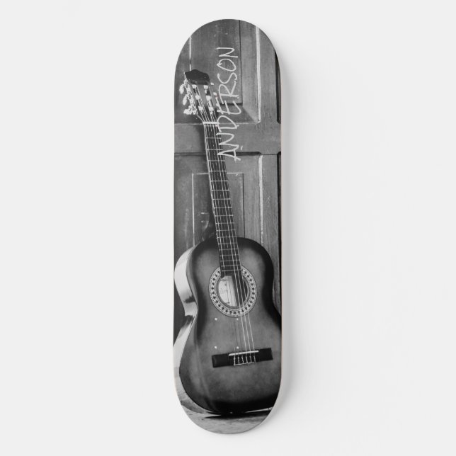 Skateboard Black Country Guitare  (Recto)