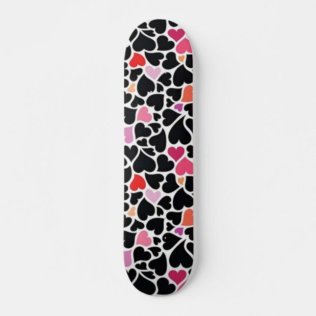Skateboard Black Harts (Devant)