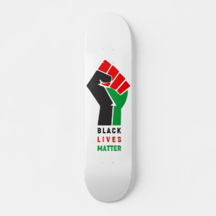 Skateboard Black Lives Matt poing levé symbole Amer africain