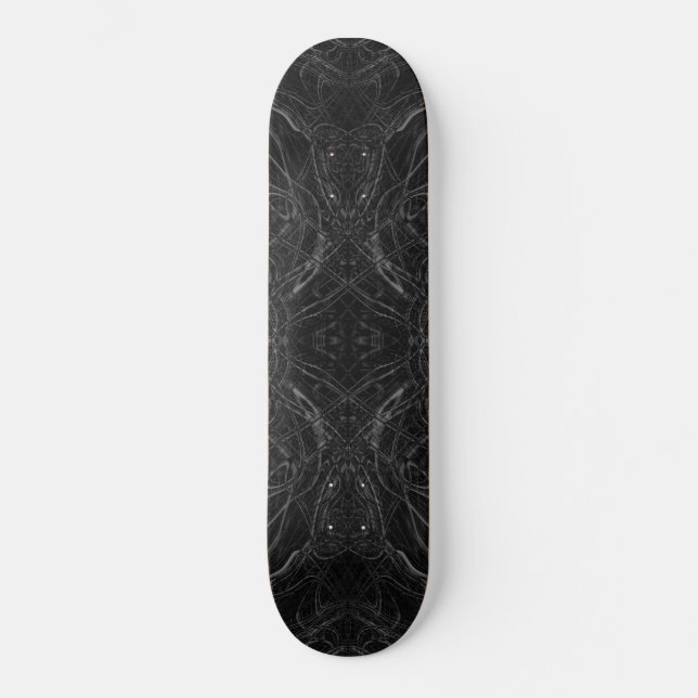 Skateboard Black psychedelic pattern (Recto)