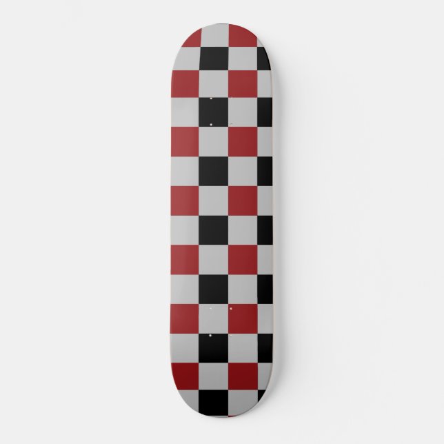 Skateboard Black Red Check Skboard Sport (Recto)
