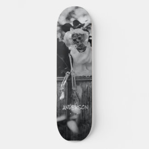 Skateboard Black Skeleton Halloween 