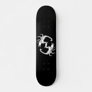 Skateboard Black & White Letter S