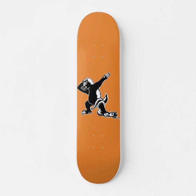 Skateboard Blaireau de miel tamponnant (Devant)