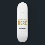 SKATEBOARD BLANC PERSONNALISABLE MODERNE ET MARQUE VERIFIE DE<br><div class="desc">CE DESIGN EST ADAPTÉ AUX CLIENTS. VOUS POUVEZ MODIFIER,  REDIMENSIONNER OU AJOUTER LOGO,  PHOTO,  TEXTE ET COULEURS COMME VOUS LE SOUHAITEZ. MERCI.</div>