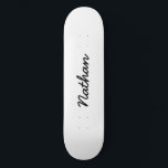 Skateboard Blanc vide<br><div class="desc">Customisez et personnalisez avec votre propre texte,  photo,  image ou design.</div>