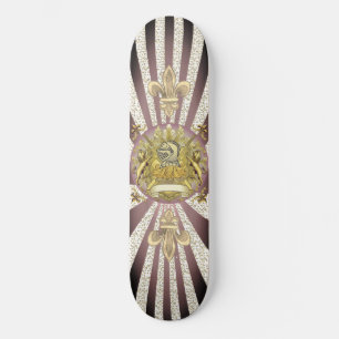 Skateboard Blason de famille de nom de famille Bouclier de ch