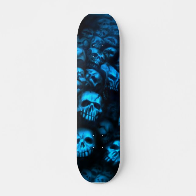 Skateboard bleu (Devant)
