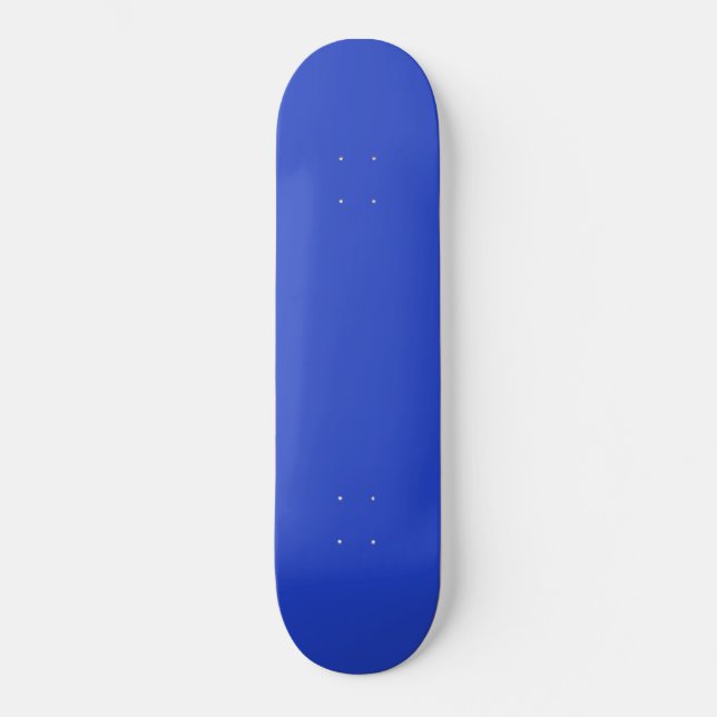 Skateboard Bleu bleu (couleur solide) (Recto)