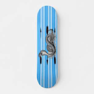 Skateboard Bleu Cobra - Customisé