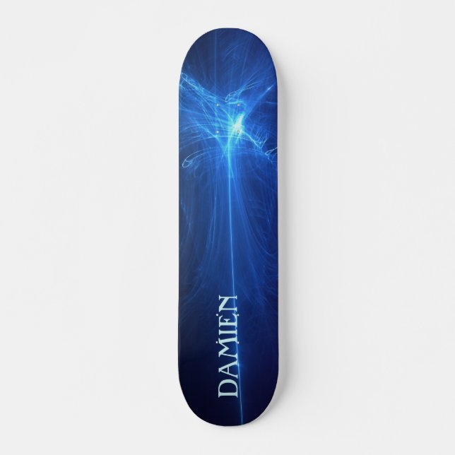 Skateboard Bleu cool Abstrait (Devant)