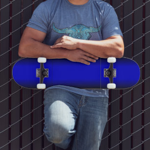 Skateboard Bleu électrique solide