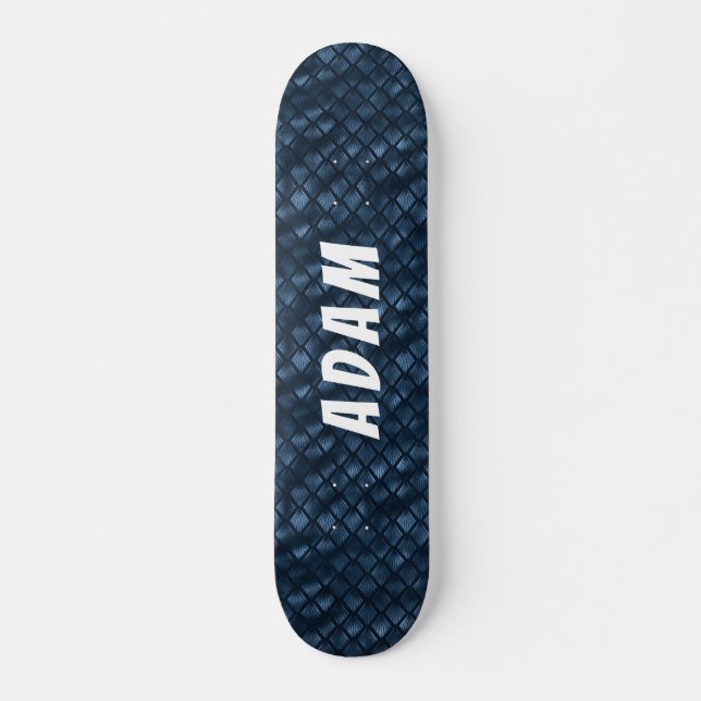 skateboard bleu élégant (Devant)