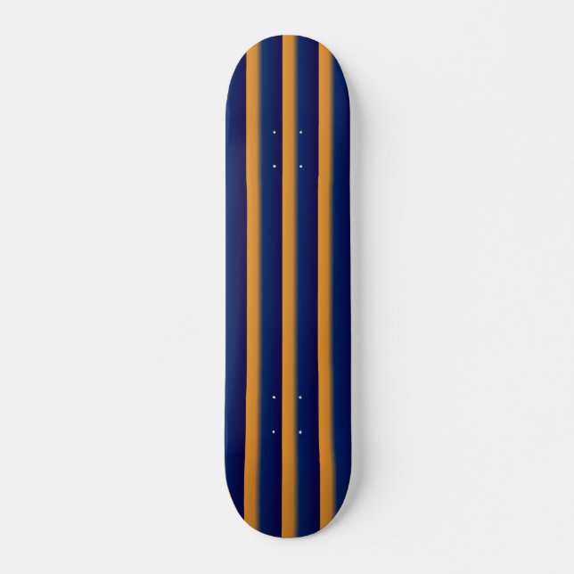 Skateboard Bleu et orange (Devant)