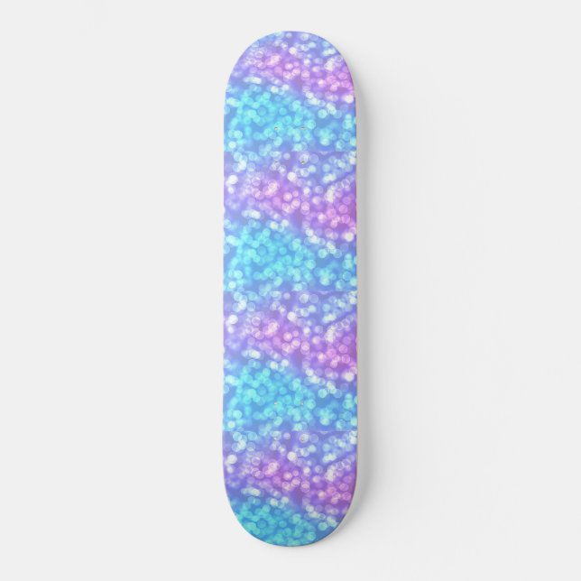 Skateboard Bleu et pourpre (Recto)