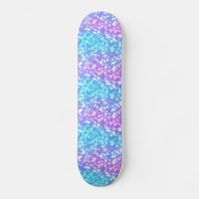 Skateboard Bleu et pourpre (Recto)
