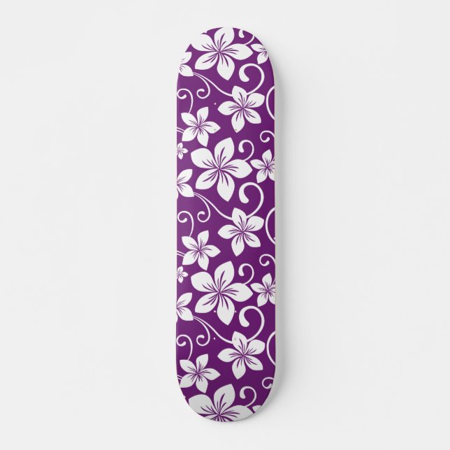 SKATEBOARD BLEU HAWAII (PLUM) (Devant)