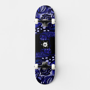 Skateboard Bleu noir