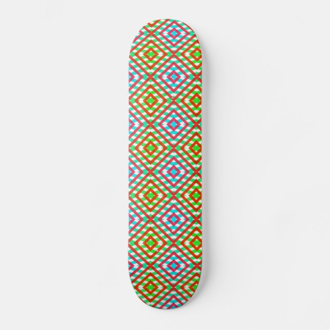 Skateboard Bleu, rouge et vert Printemps/Pâques (Recto)