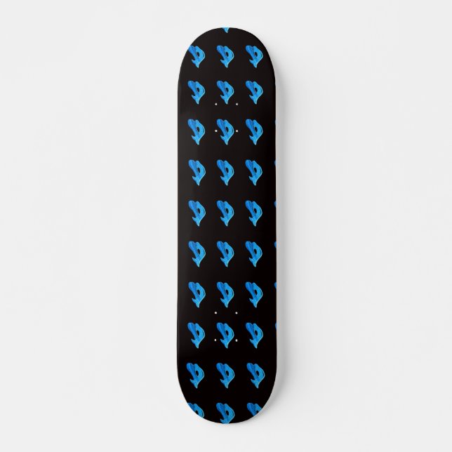 skateboard bleu sirènes (Devant)