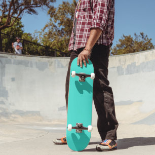 Skateboard Bleu Turquoise solide