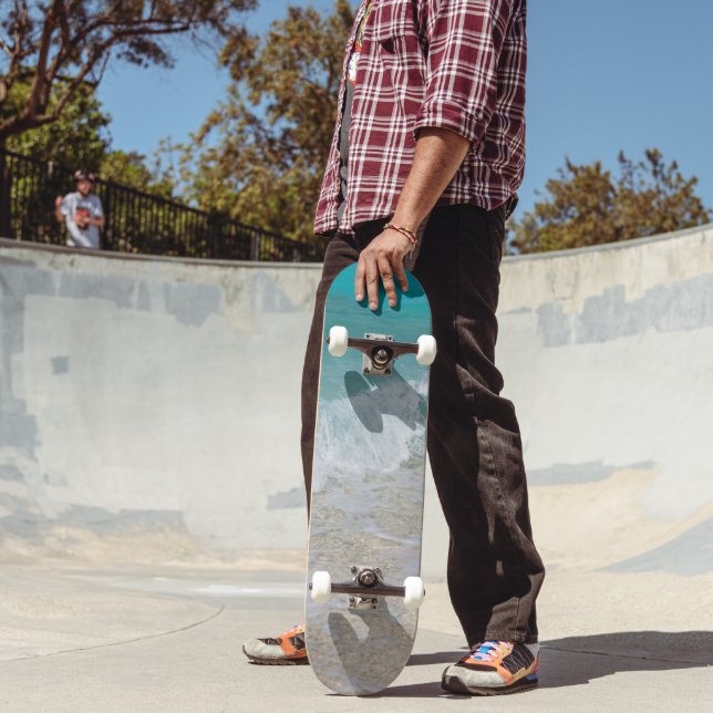 Skateboard Bliss de rivage tropicaux #1 #océan #mur #art (Extérieur 2)