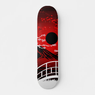 Skateboard Blossom rouge
