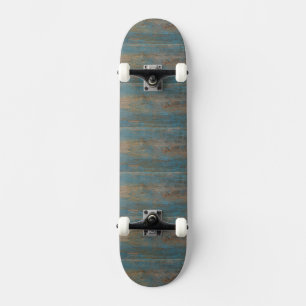 Skateboard Blue Beach Wood Texture