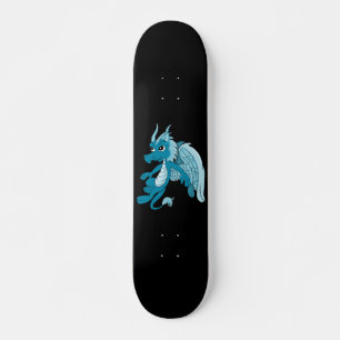 Skateboard Blue Dragon Cartoon