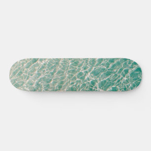 Skateboard Blue Green Ocean Summer Beach Waves