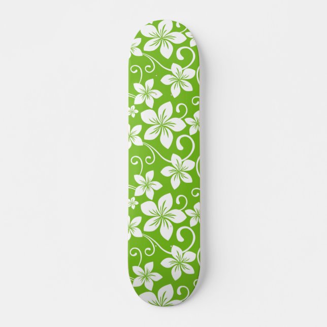 SKATEBOARD BLUE HAWAII (LIME) (Devant)
