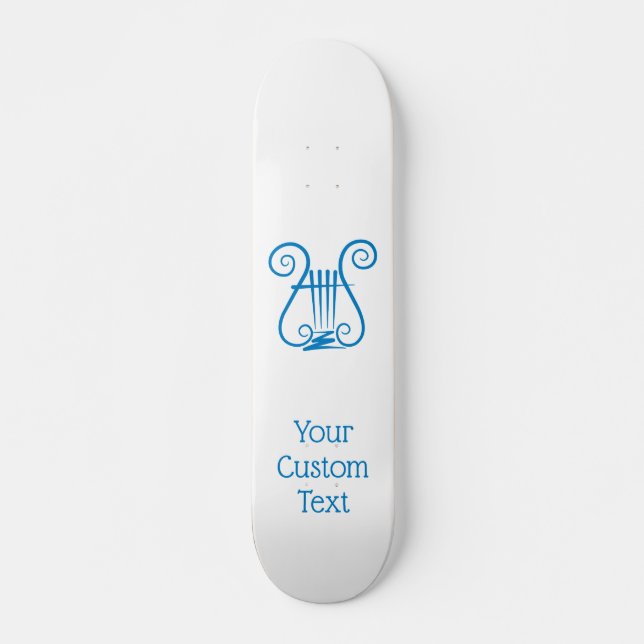 Skateboard Blue Lyre (Devant)