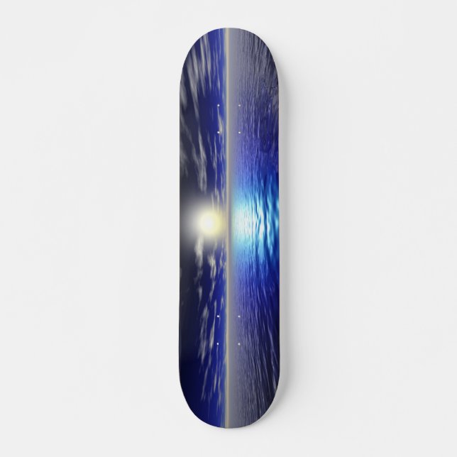 Skateboard Blue Sunrise - Rétro (Devant)