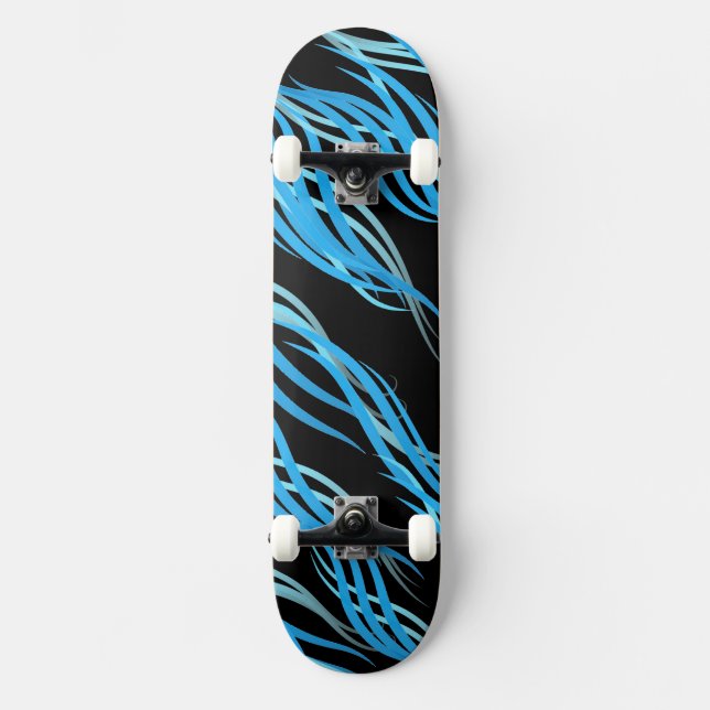 Skateboard Blue Waves Skateboard (Recto)