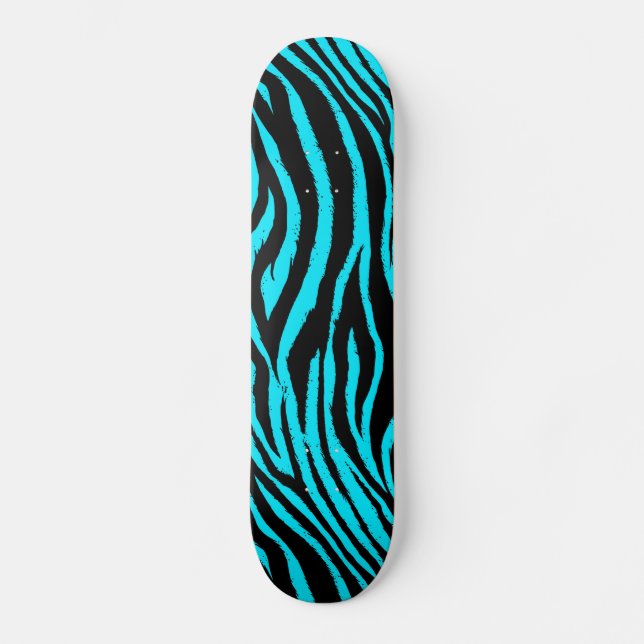 Skateboard Blue Zebra (Recto)