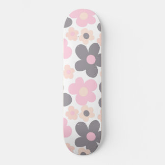Skateboard Blush Rose Grey Daisers Retro Dream #1 #retro #art