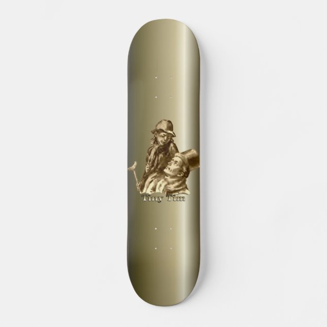 Skateboard Bob Cratchit et Tiny Tim Christmas Carol (Recto)