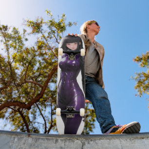 Skateboard Bodysuit Violet pour fille Anime