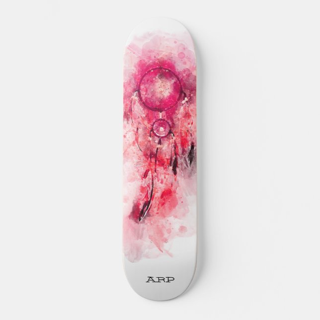Skateboard *~* Boho. Shamanic Tribal Sacré. Dream Catcher (Recto)
