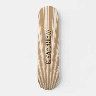 Skateboard Bois brun couleur bande Motif funky