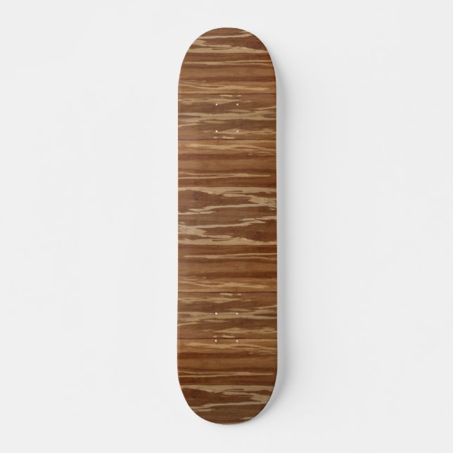 Skateboard Bois de bambou 01 (Devant)