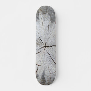 Skateboard Bois Gris Gris Pin Arbre Pinceau Photo Art 1