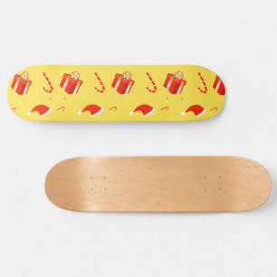 Skateboard Boîte cadeau de Noël sucre de canne chapeau de Noë