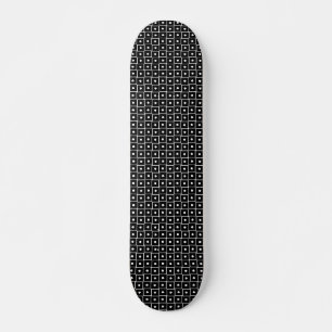 Skateboard Boîtes croisées - Noir et blanc