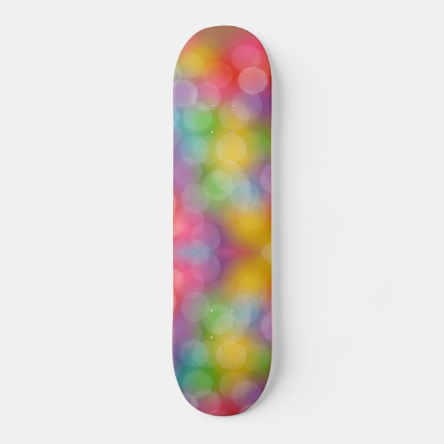 Skateboard Bokeh coloré (Recto)