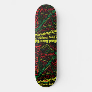 Skateboard Bolivia National Pride Wordcloud